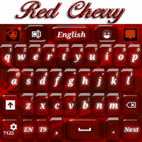 Red Glow Apple Keyboard