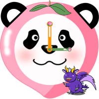 Fruit Panda Clock