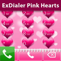 Pink Hearts Dialer Theme