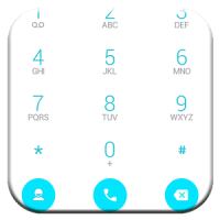 Dialer theme Droid L White For Drupe and ExDialer