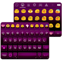 Pink Punk Emoji Keyboard Theme