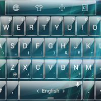 Keyboard Theme Glass AquaGreen