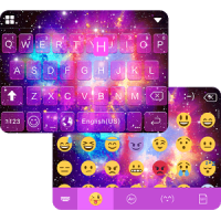 Galaxy2 Emoji iKeyboard Theme