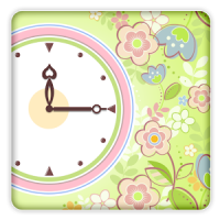 Flower Clock for Gear Fit
