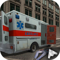 市救急車駐車場3D