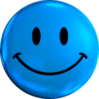 Smiley Blue Face Icon Theme