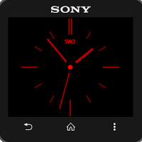 Red Style clock widget