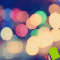 テーマ Blurred Bokeh