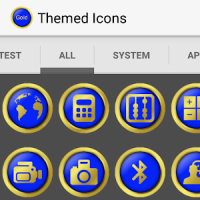 Royal Blue Gold Icon Pack - HD