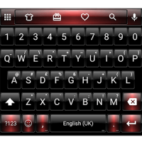 Dusk BlackRed Emoji Keyboard