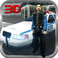 Urban Crime City Police Van 3D