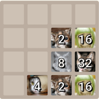 2048 Cat Puzzle Brain Games