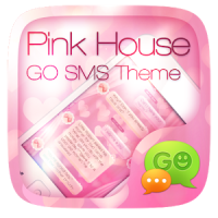 GO SMS PRO PINK HOUSE THEME