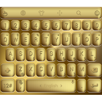 Keyboard Theme Solid Gold