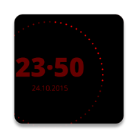 Red and Black clock