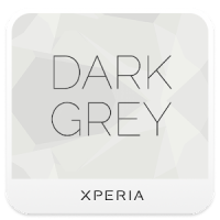 Dark Grey xperia theme