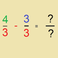 Soustraction de fractions