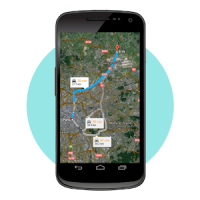 GPS Routen-Finder-Karten
