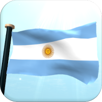 Аргентина Флаг 3D Бесплатных