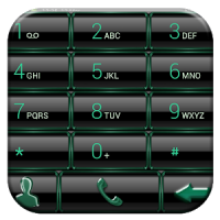 Dialer GlassMetalFrameBGreen