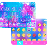 Rain Theme for Emoji iKeyboard