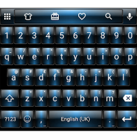 Dusk Blue Emoji Keyboard