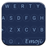 Circle Blue Emoji Keyboard