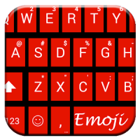 Tiles Red Emoji Keyboard