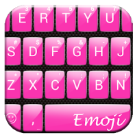 Gloss Pink Emoji Keyboard
