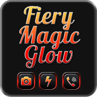 Fiery Magic Glow Black Theme