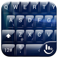 Keyboard Theme Glass Blue