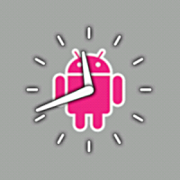 Pink Android Clock