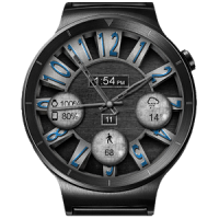 Brushed Steel HD Watch Face & Clock Widget