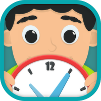 Kids learn to tell time and reading clock hands
