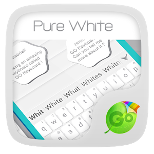 Pure White GO Keyboard Theme