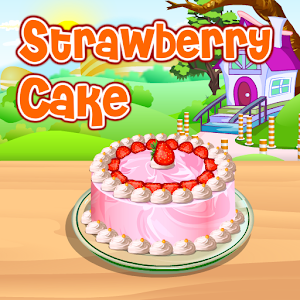 Strawberry Cake Cooking