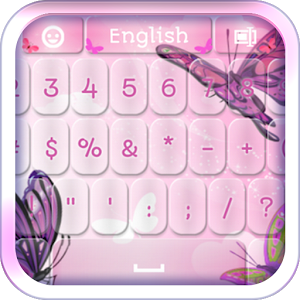 Pink Butterflies Keyboard