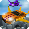 Flying Car City Transporting