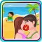 Kissing Game-Beach Couple Fun