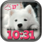 Puppies Weather Clock Widget