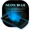 Neon Blue Keyboard Theme