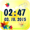 Flower Digital Weather Clock