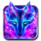 Galaxy Wild Wolf Keyboard Theme