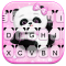 Pink Girly Panda Keyboard Theme