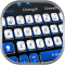 cool blue typing fast keyboard