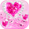 Sparkling Diamond Love Keyboard Theme