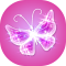 Glitter Butterfly Wallpaper